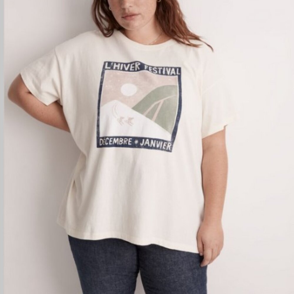 Madewell Softfade Cotton Oversized Tee 4X